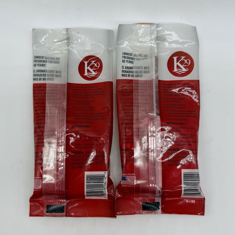 K29 Scent Stone Air Freshener Strawberry Fresa Lot of 2 Long Lasting 90 Days USA - Picture 2 of 2